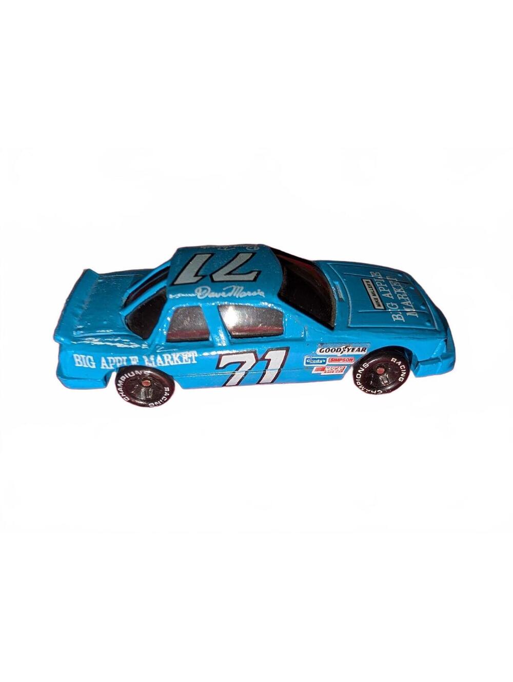 1990 Racing Champions Inc. Big Apple Market #71 Blue Diecast Race Car